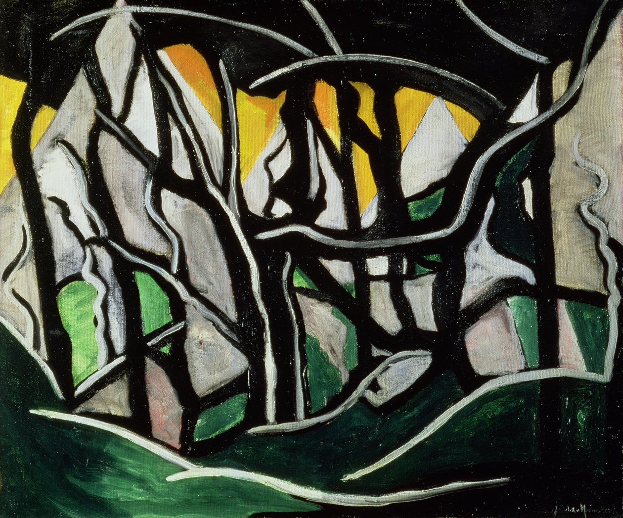 Landschap, 1915 door Jacoba Berendina van Heemskerck van Beest