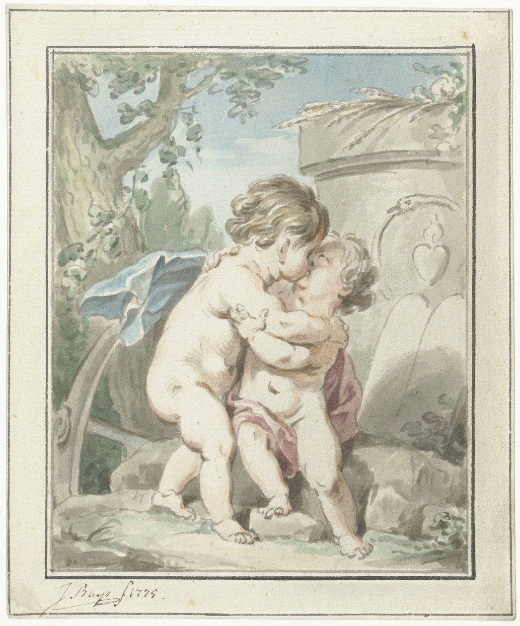 Allegorie op de liefde door Jacobus Buys