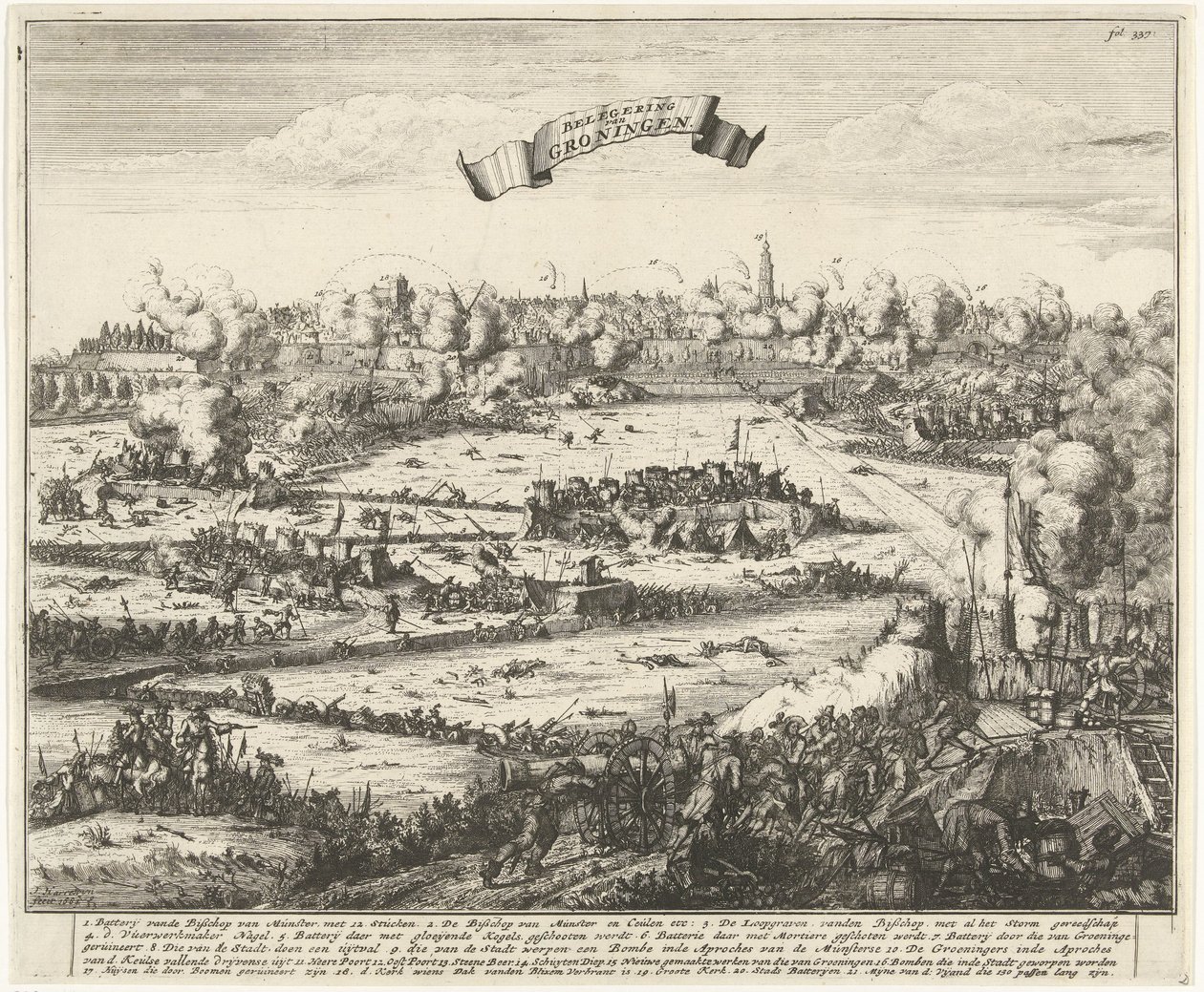 Beleg van Groningen, 1672 door Jacobus Harrewijn