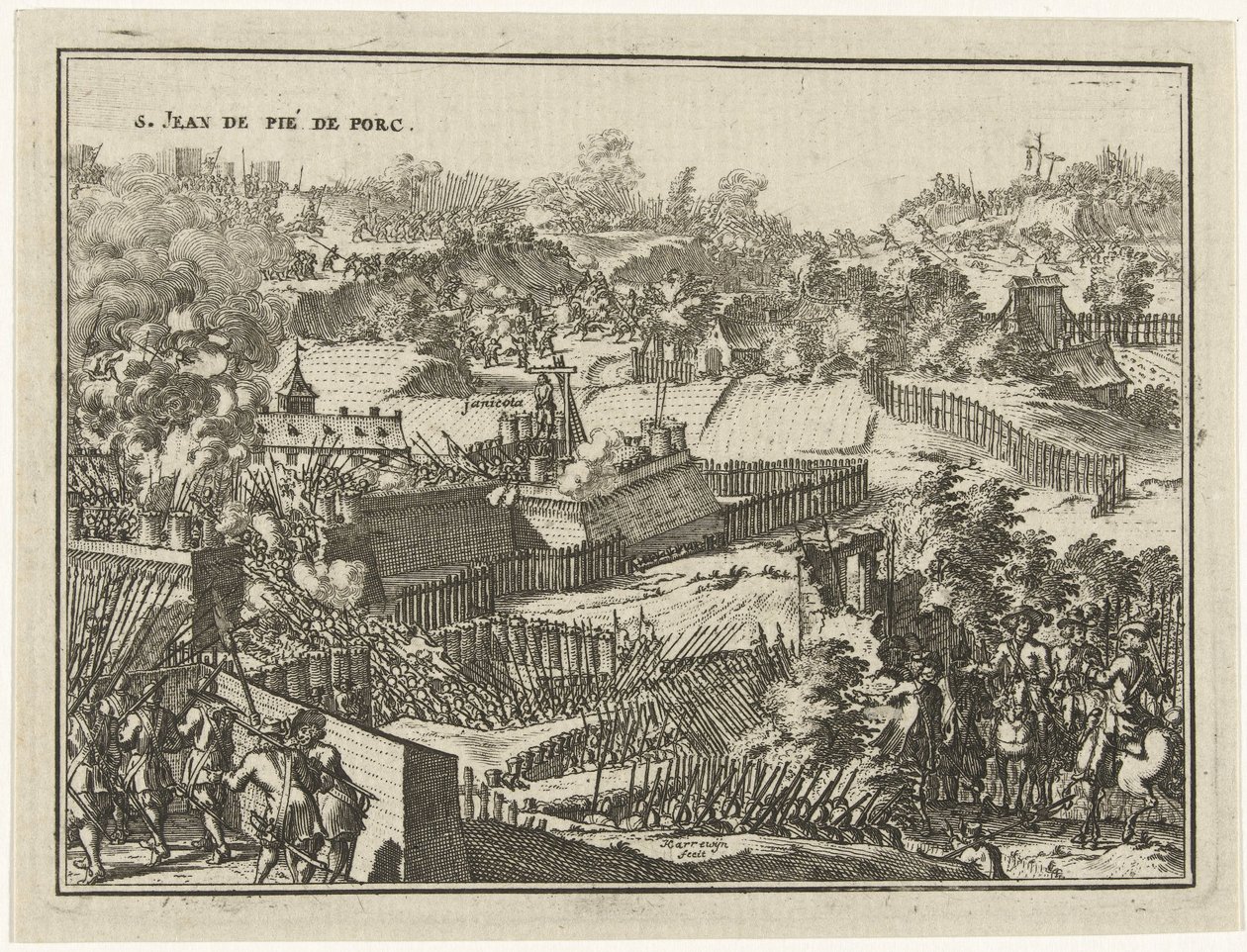 Verovering van S. Jean de Pié de Porc door Jacobus Harrewijn