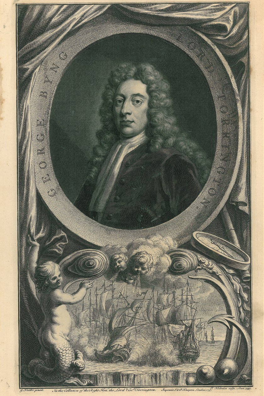 Lord Torrington door Jacobus Houbracken