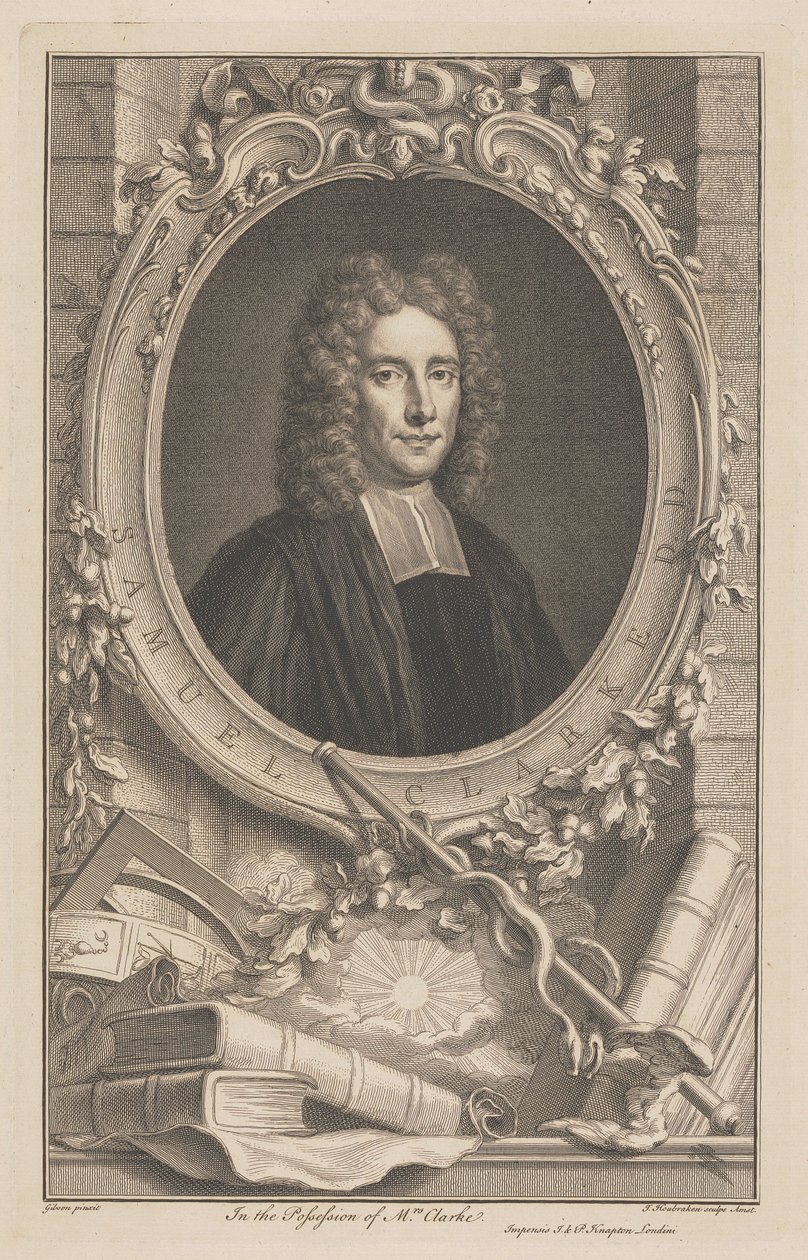 Samuel Clarke door Jacobus Houbraken