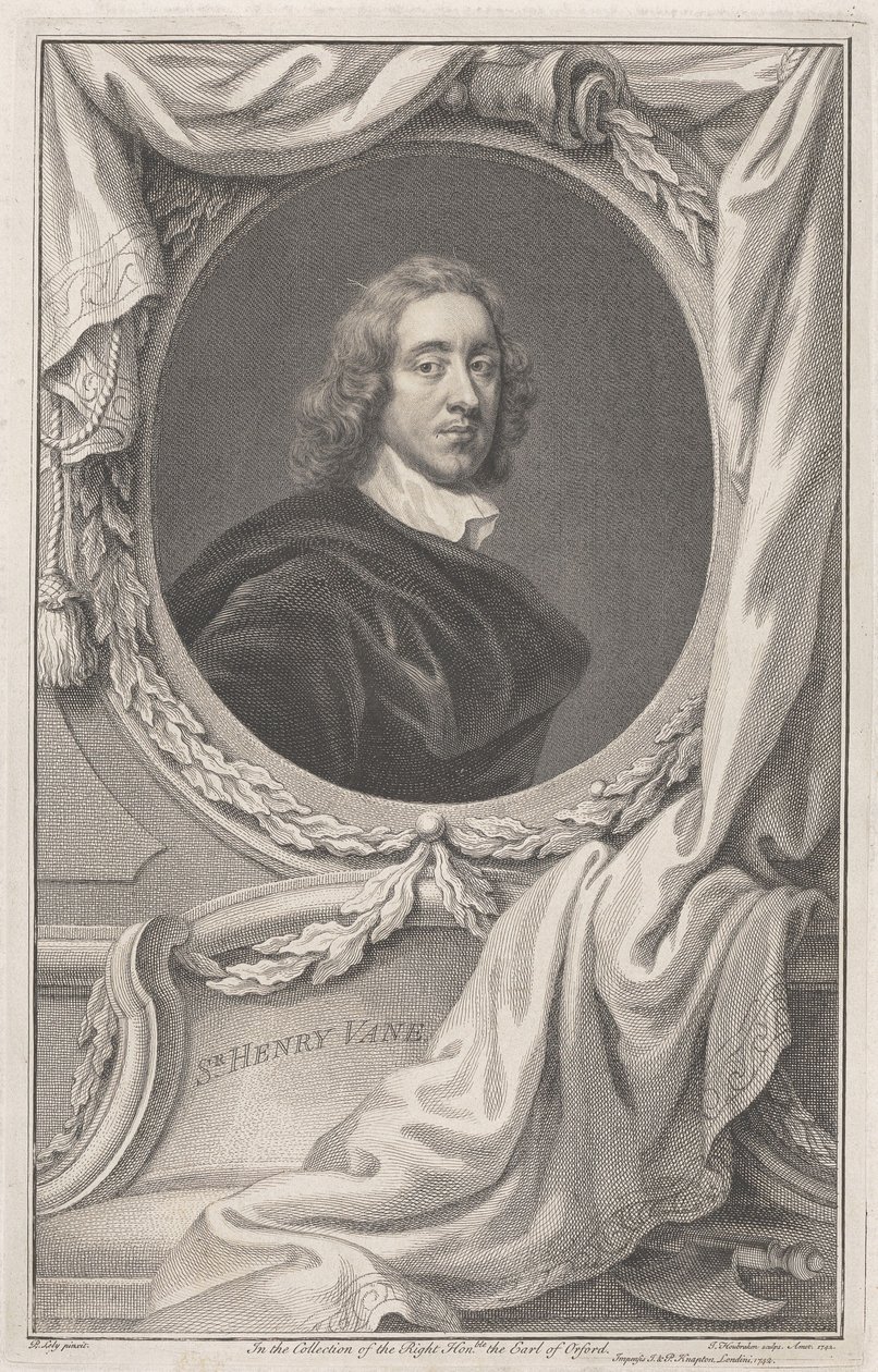 Sir Henry Vane door Jacobus Houbraken