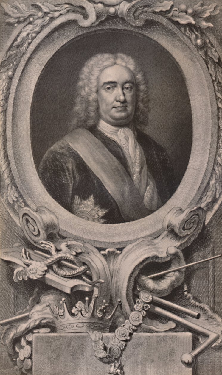 Sir Robert Walpole, Engelse staatsman en premier, ca. 1746 1894 door Jacobus Houbraken