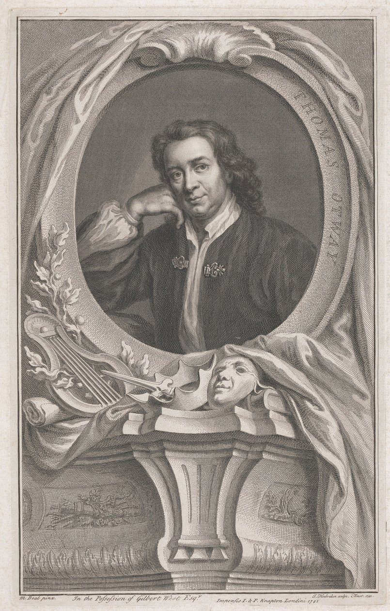 Thomas Otway door Jacobus Houbraken