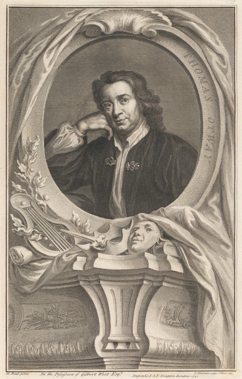 Thomas Otway door Jacobus Houbraken