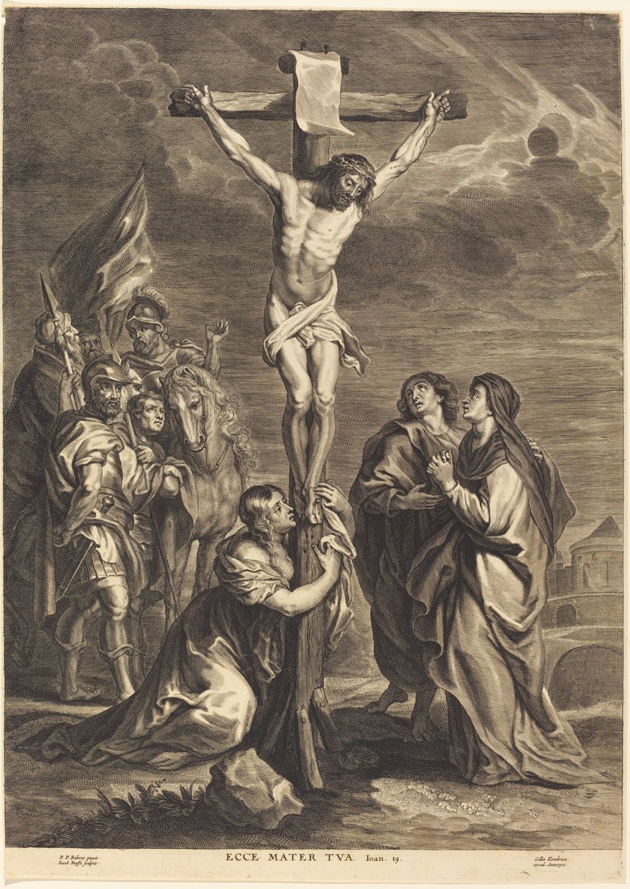 Christus aan het kruis door Jacobus Neeffs