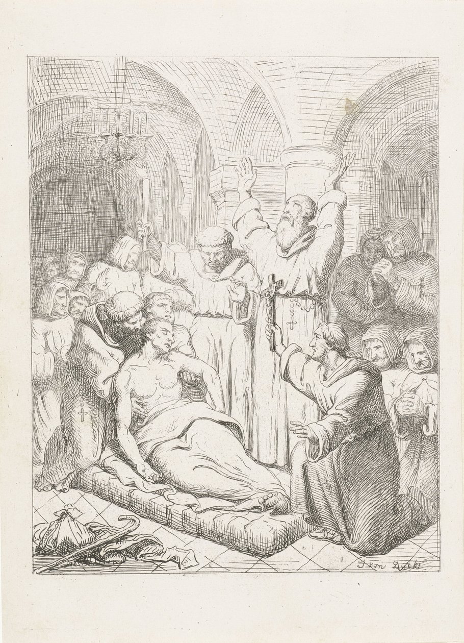 De dood van Tiddo Winnenga door Jacobus van Dijck