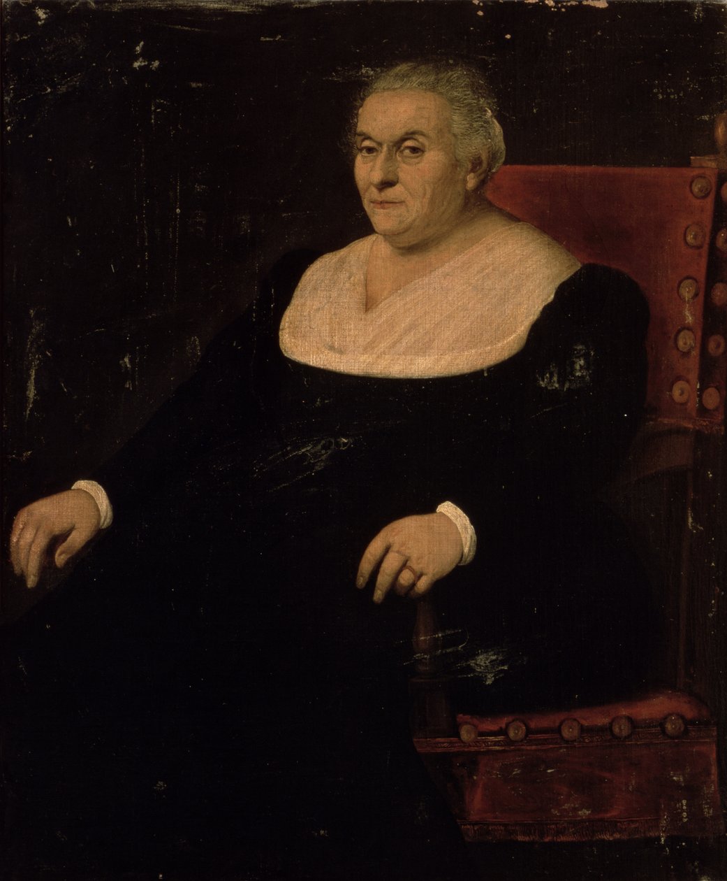 Portret van een vrouw door Jacopo Bassano