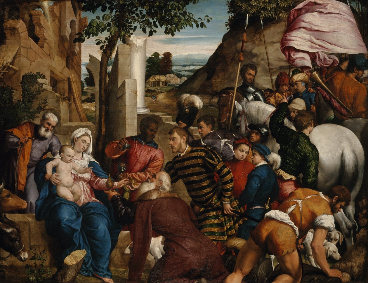 De Aanbidding der Koningen door Jacopo Bassano