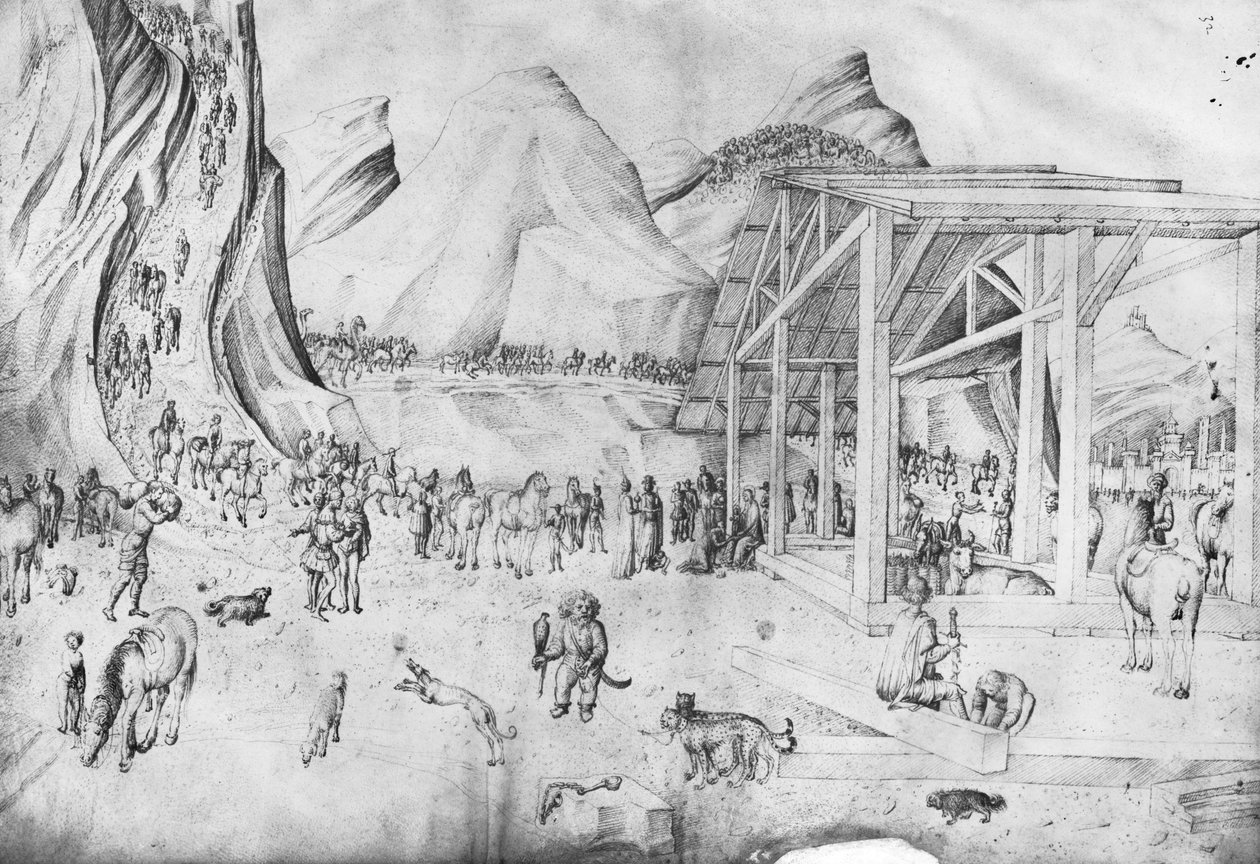Aanbidding der Wijzen, uit het Album van Jacopo Bellini