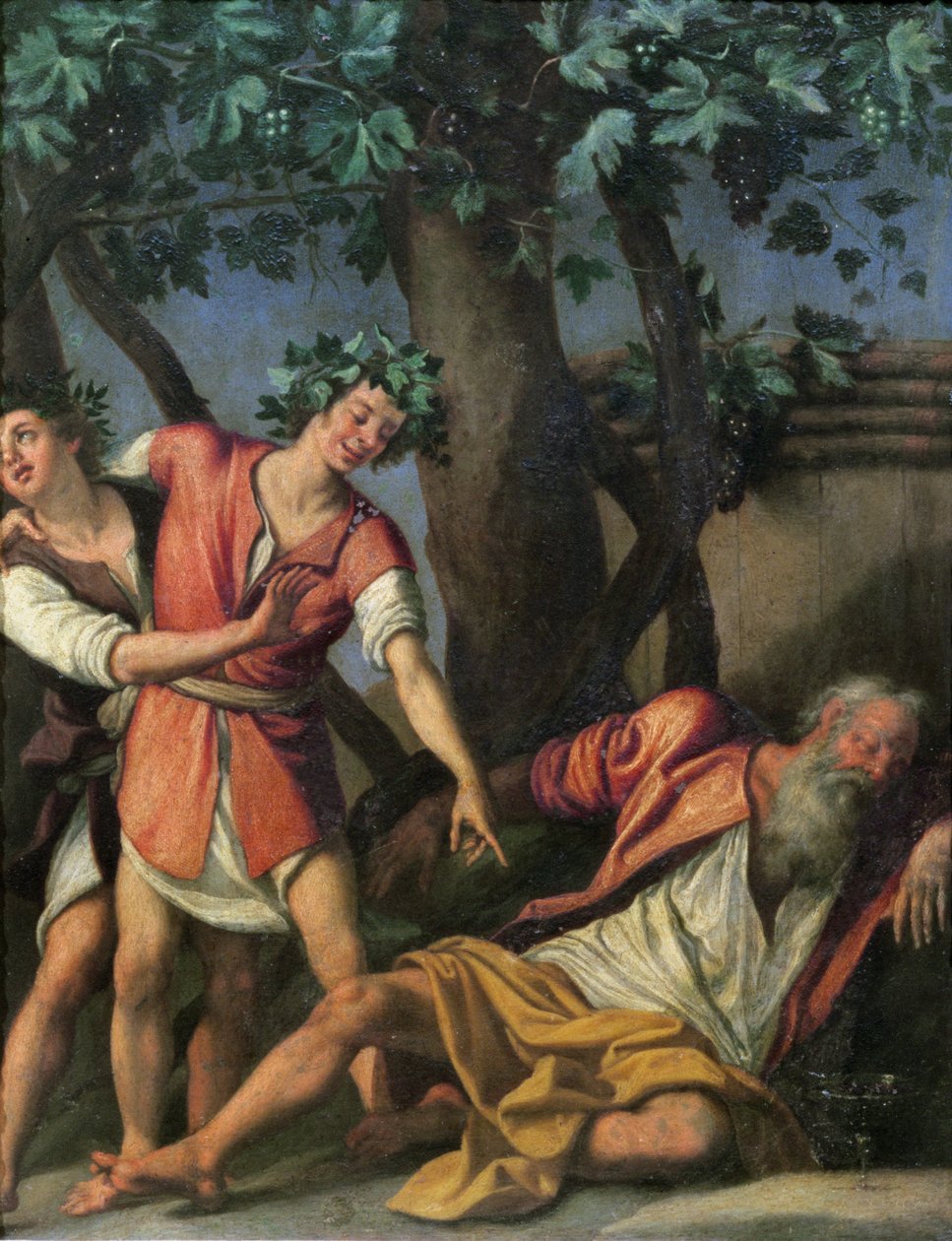 De Dronkenschap van Noach door Jacopo Chimenti Empoli