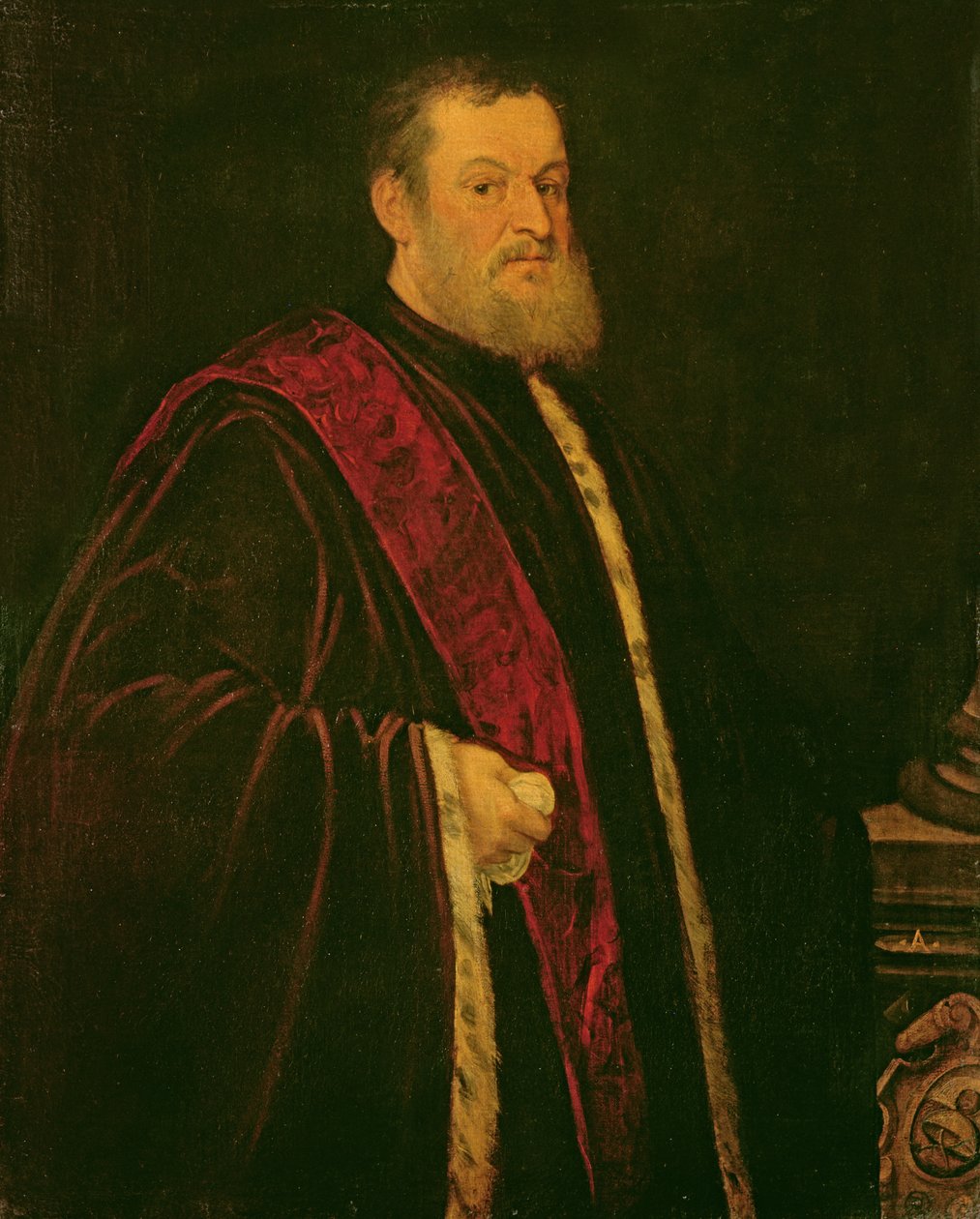 Portret van Andrea Cappello door Jacopo Robusti Tintoretto