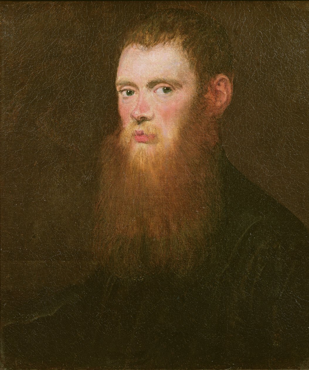 Portret van een bebaarde man, vermoedelijk Lorenzo Soranzo door Jacopo Robusti Tintoretto