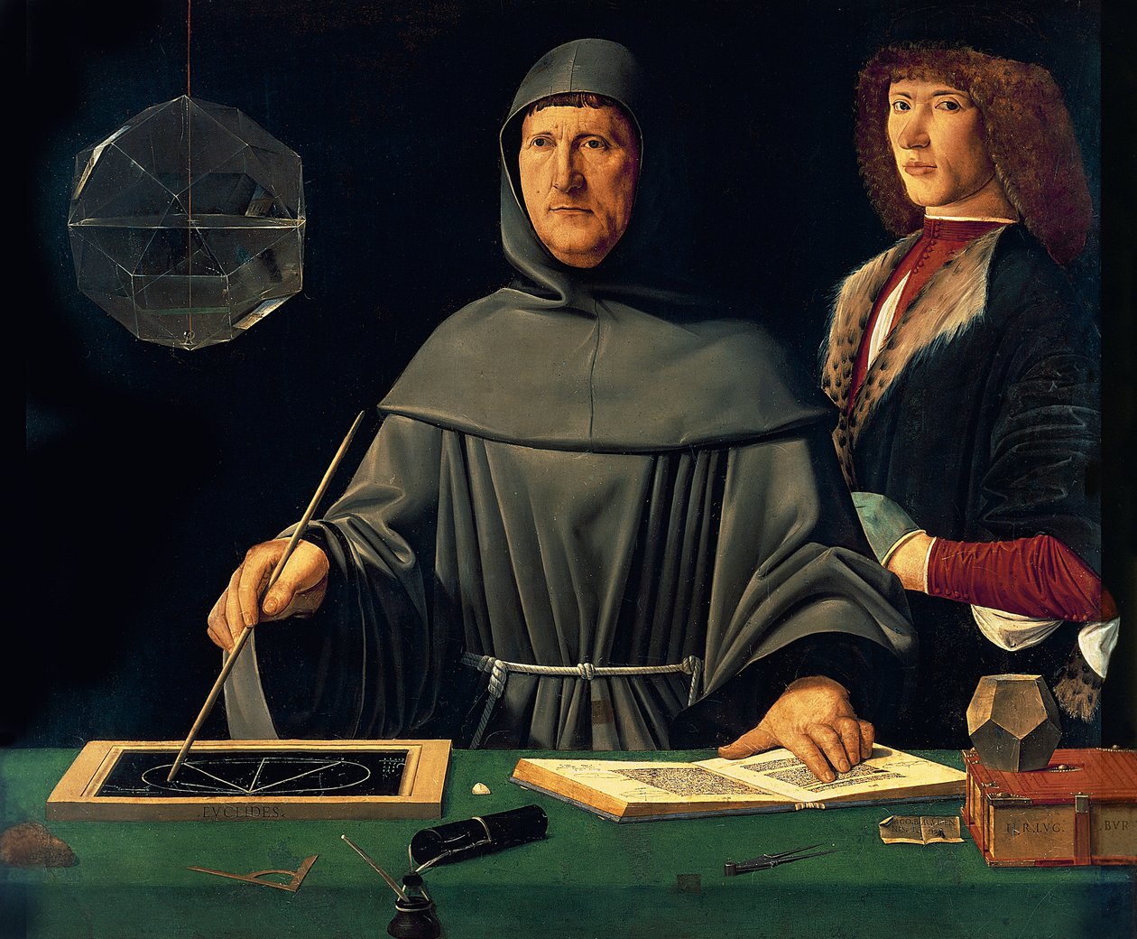 Portret van Luca Pacioli (c.1445-c.1514) 1495 door Jacopo de Barbari