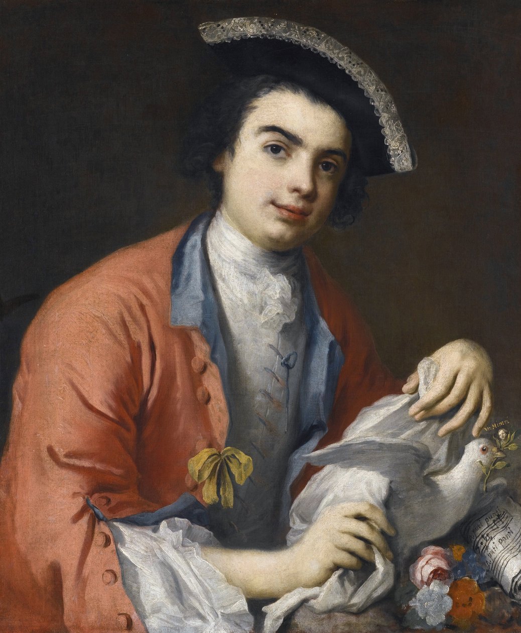 Portret van Carlo Broschi, bekend als Farinelli door Jacopo Amigoni