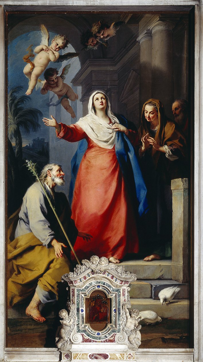 De Visitatie door Jacopo Amigoni