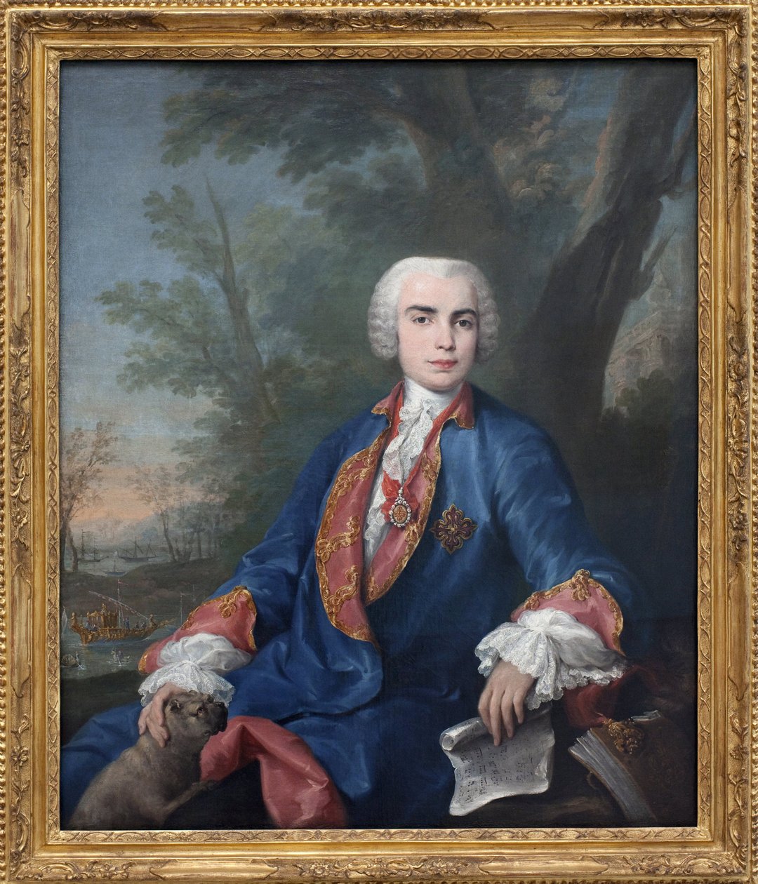 De sopraan castraat Carlo Broschi, genaamd Farinelli door Jacopo Amigoni