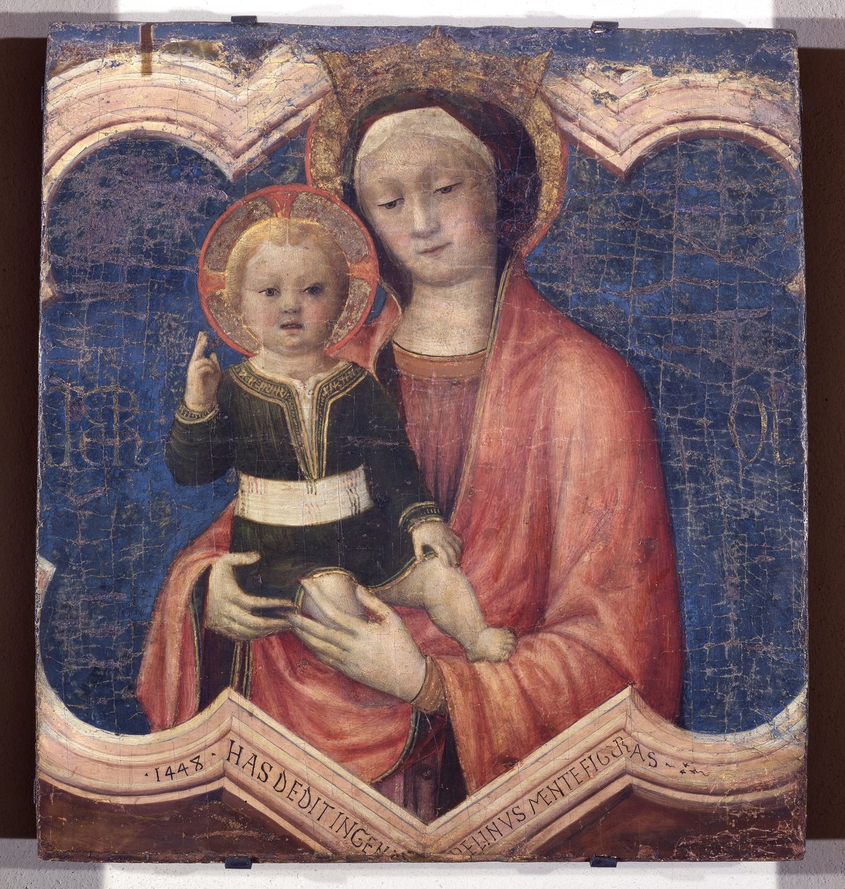 Madonna en Kind door Jacopo Bellini