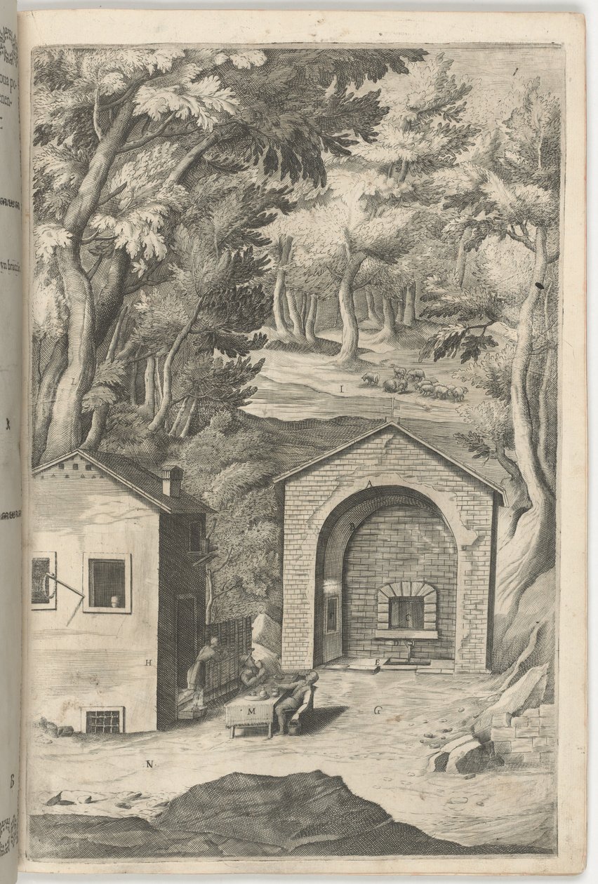 Bron van Sint Franciscus (Fonte di San Francesco) [plaat B] door Jacopo Ligozzi
