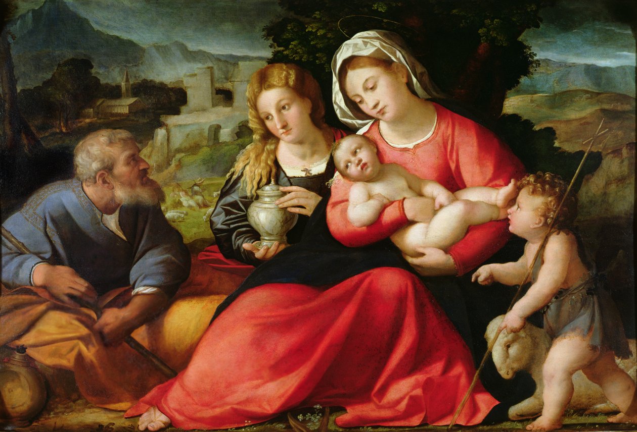 De Heilige Familie, c.1508-12 door Jacopo Palma