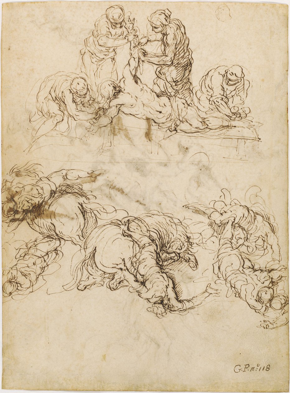 Het Martelaarschap van Sint Bartholomeus; De Bekering van Sint Paulus door Jacopo Palma il Giovane