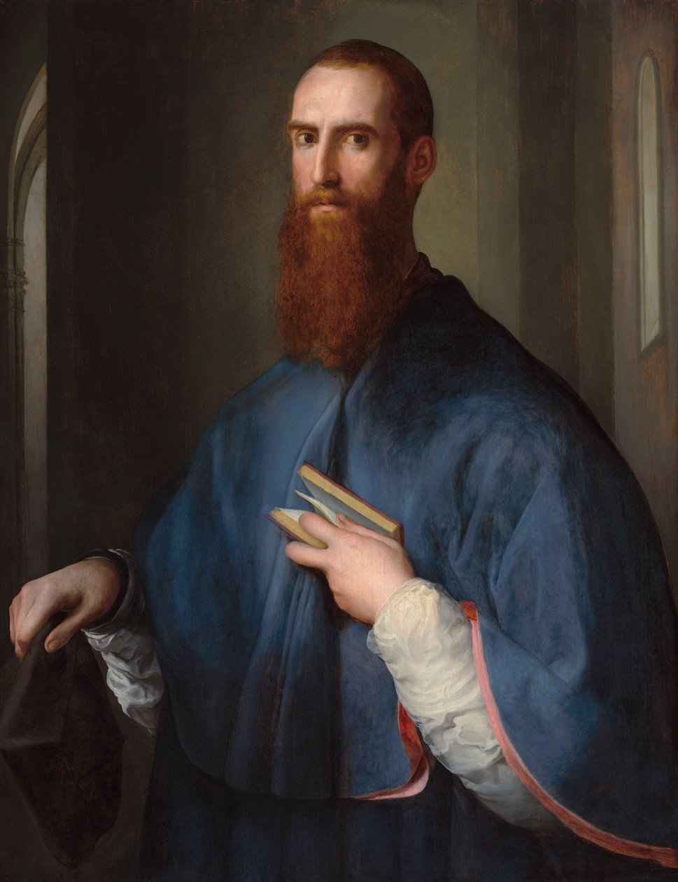 Monsignor della Casa door Jacopo Pontormo