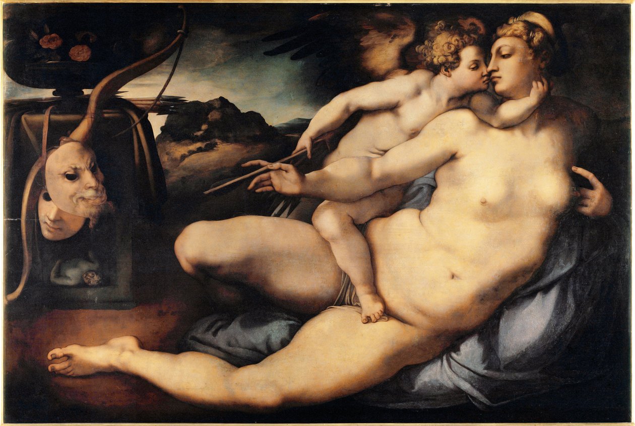 Venus en Cupido door Jacopo Pontormo
