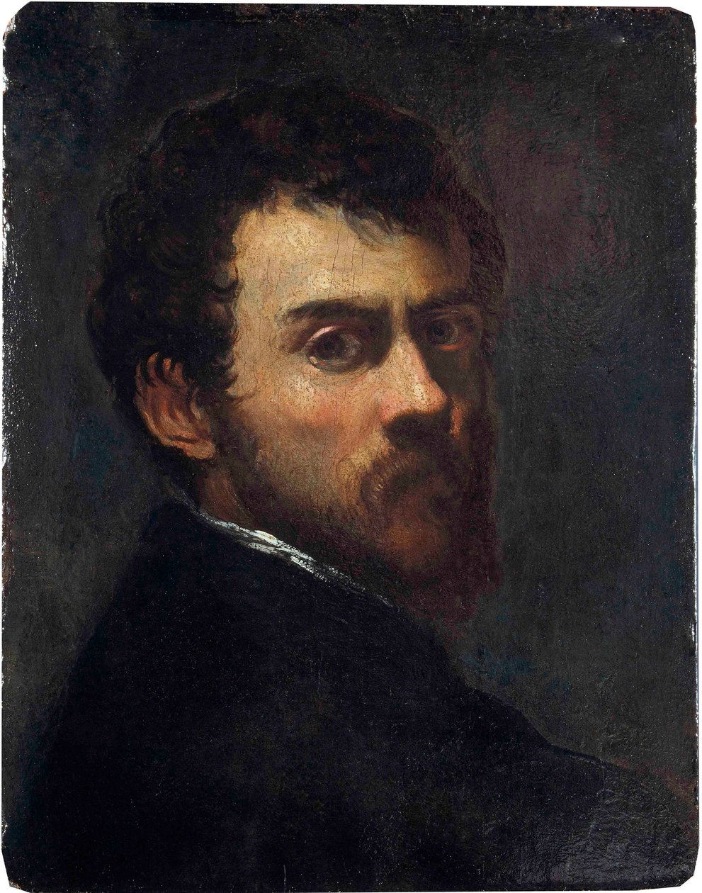 Zelfportret als jonge man door Jacopo Robusti Tintoretto