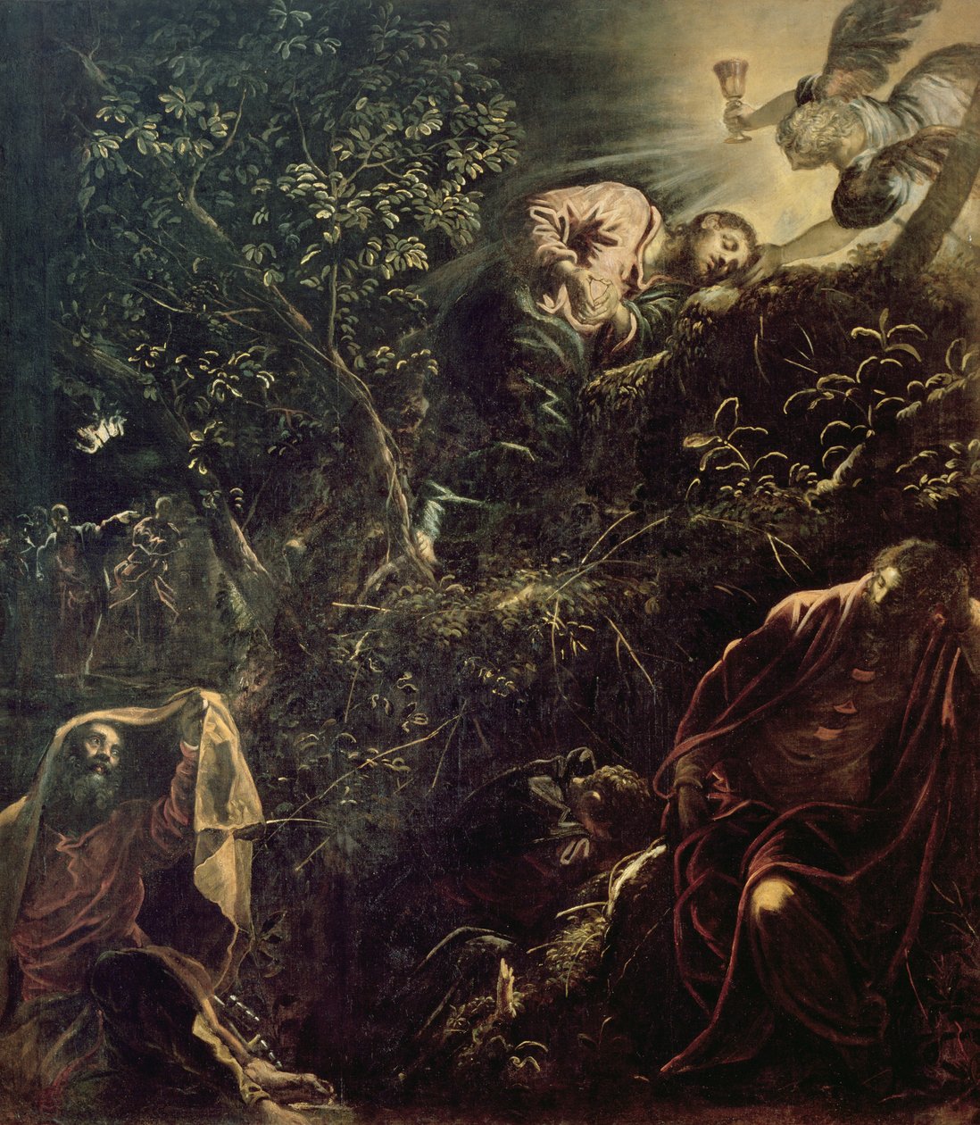 Christus in de Tuin van Getsemane door Jacopo Robusti Tintoretto