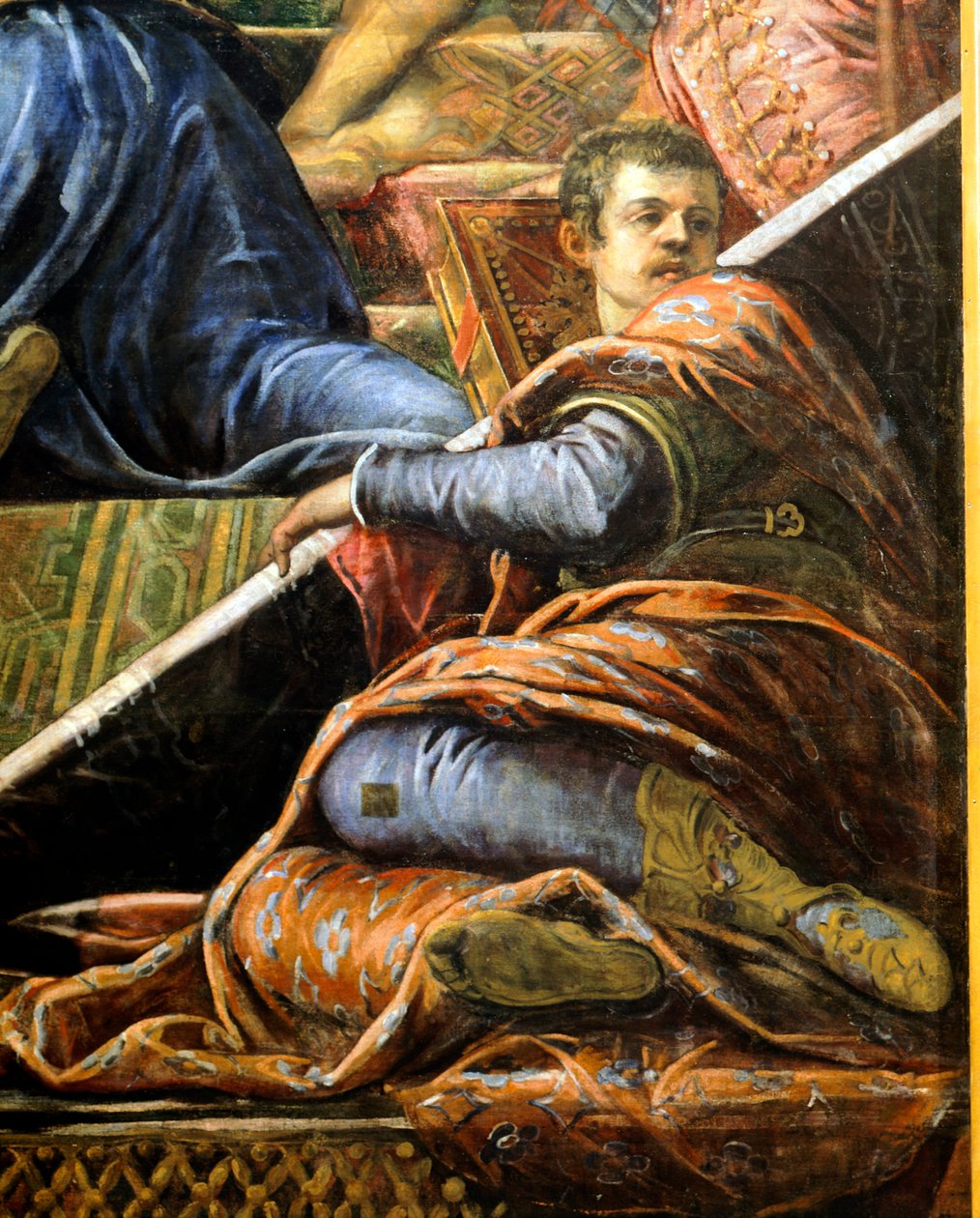 Doge Niccolo da Ponte ontvangt olijftak van Venetië (detail) door Jacopo Robusti Tintoretto