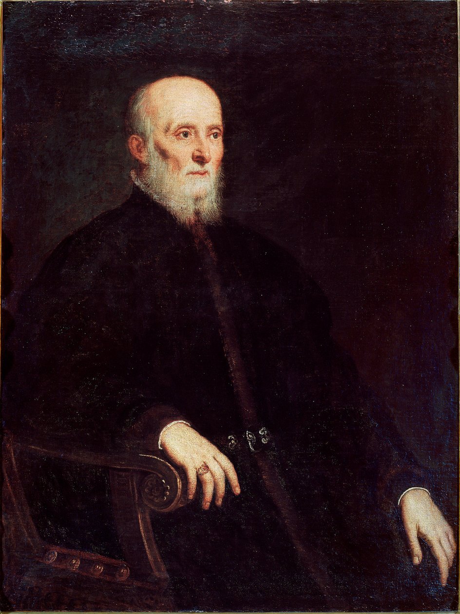 Portret van Alvise Cornaro door Jacopo Robusti Tintoretto