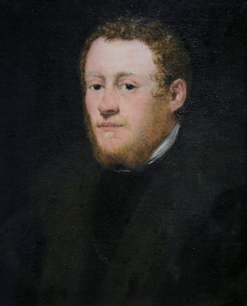 Portret van een jonge man met rood haar door Jacopo Robusti Tintoretto