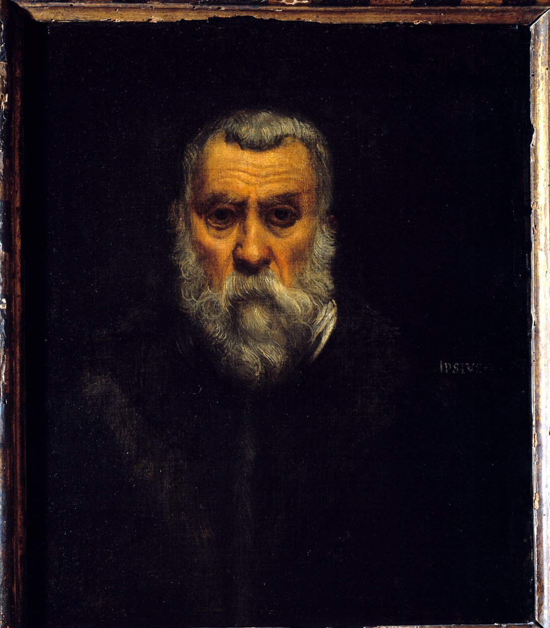 Zelfportret. Schilderij door Jacopo Robusti, bekend als Tintoretto door Jacopo Robusti Tintoretto