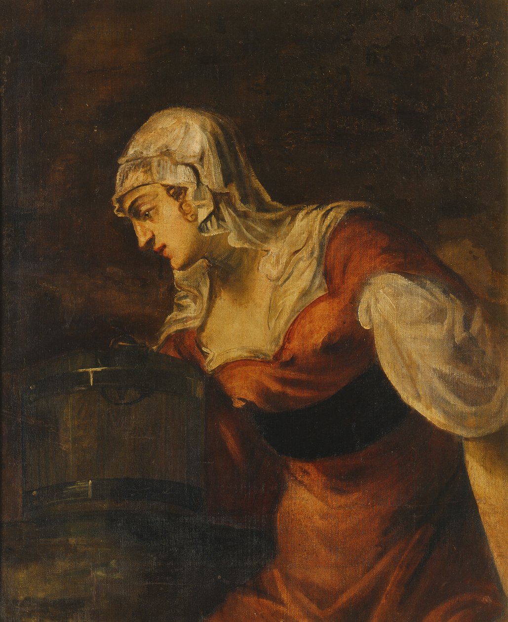 De Vrouw van Samaria bij de Bron, ca. 1560 door Jacopo Robusti Tintoretto
