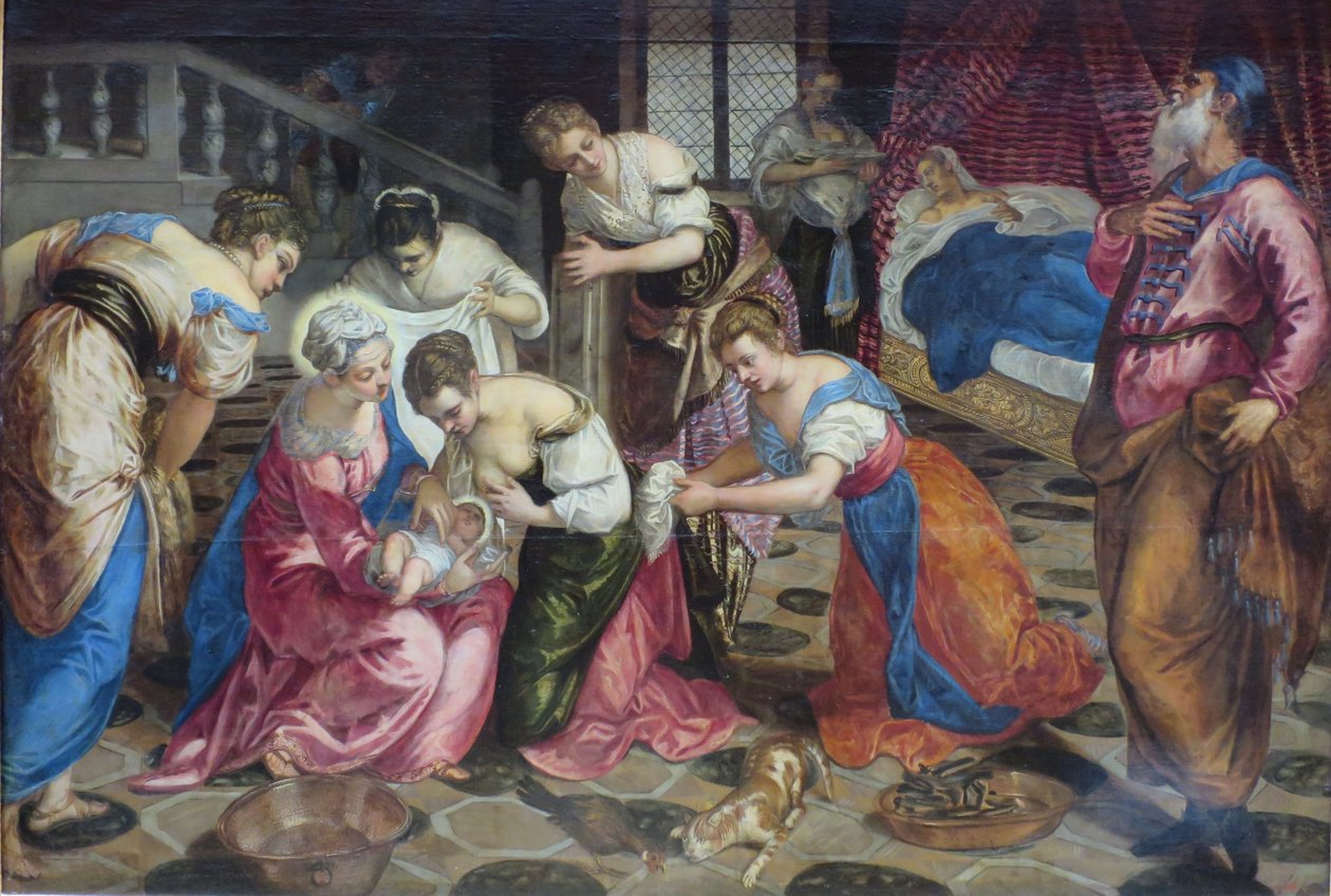 Geboorte van Johannes de Doper door Jacopo Tintoretto