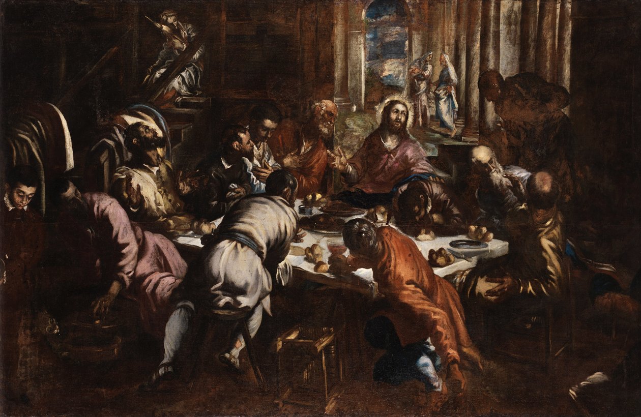 Jacopo Tintoretto Laatste avondmaal (studie voor San Trovaso Laatste avondmaal) door Jacopo Tintoretto