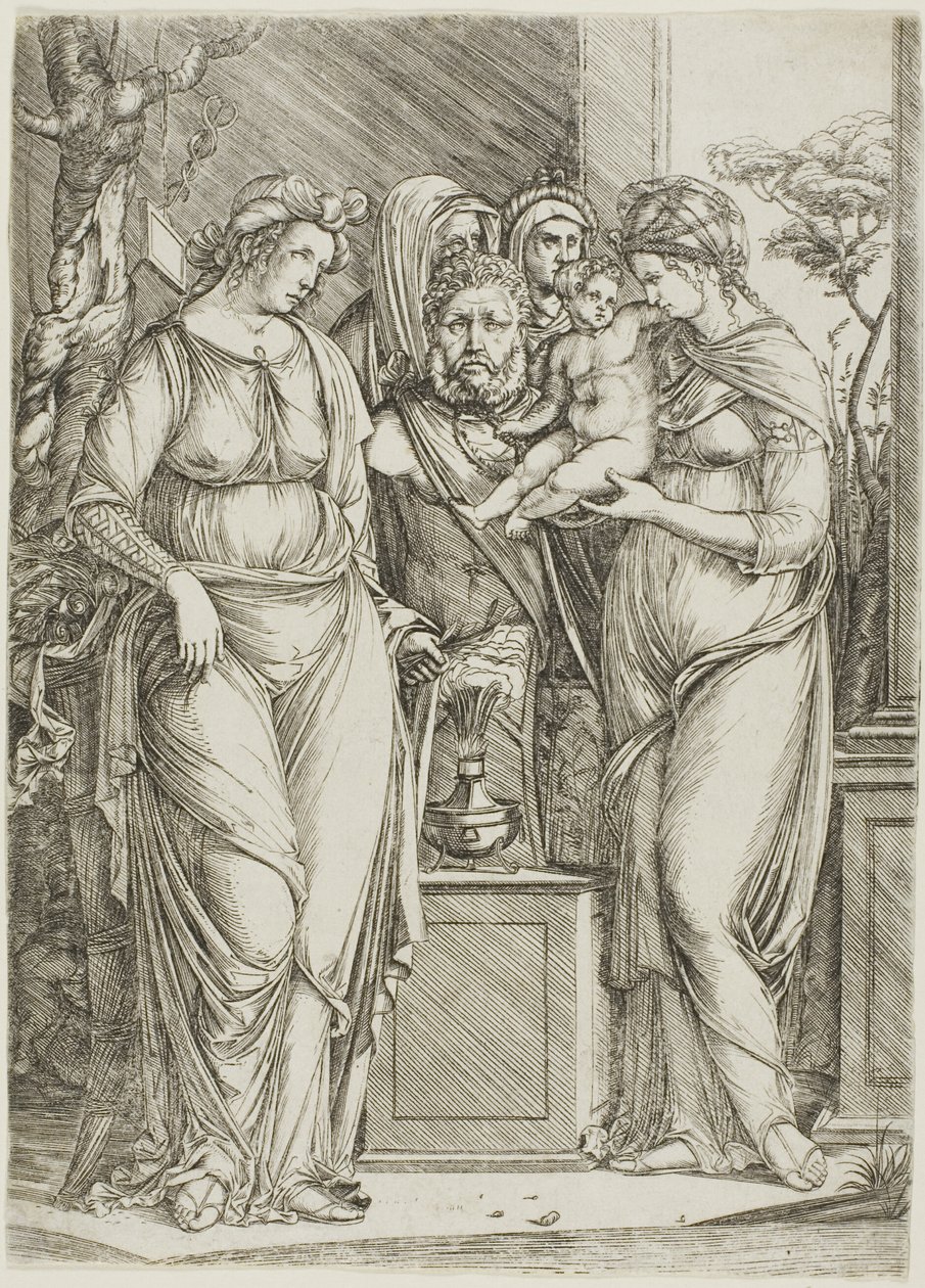 Offer aan Priapus, de grote plaat door Jacopo de