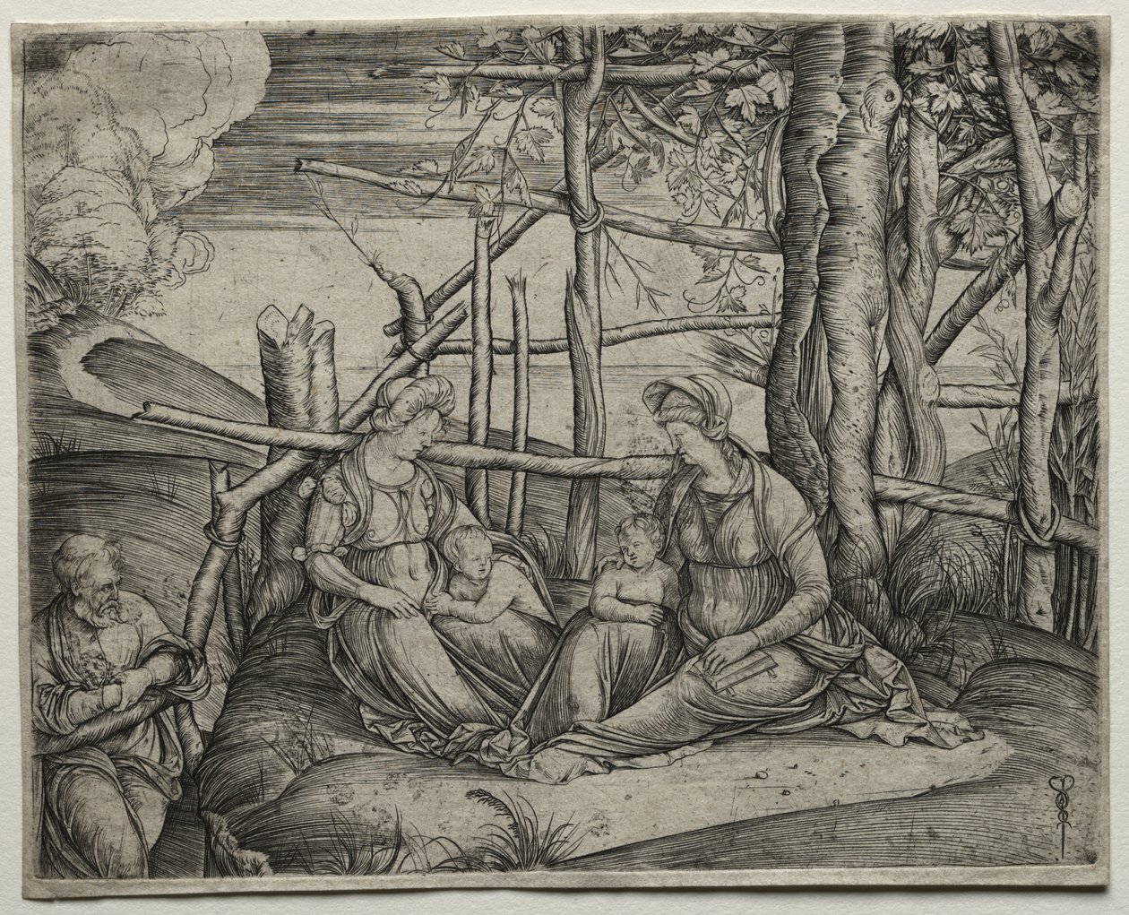 De Heilige Familie met St. Elizabeth door Jacopo de