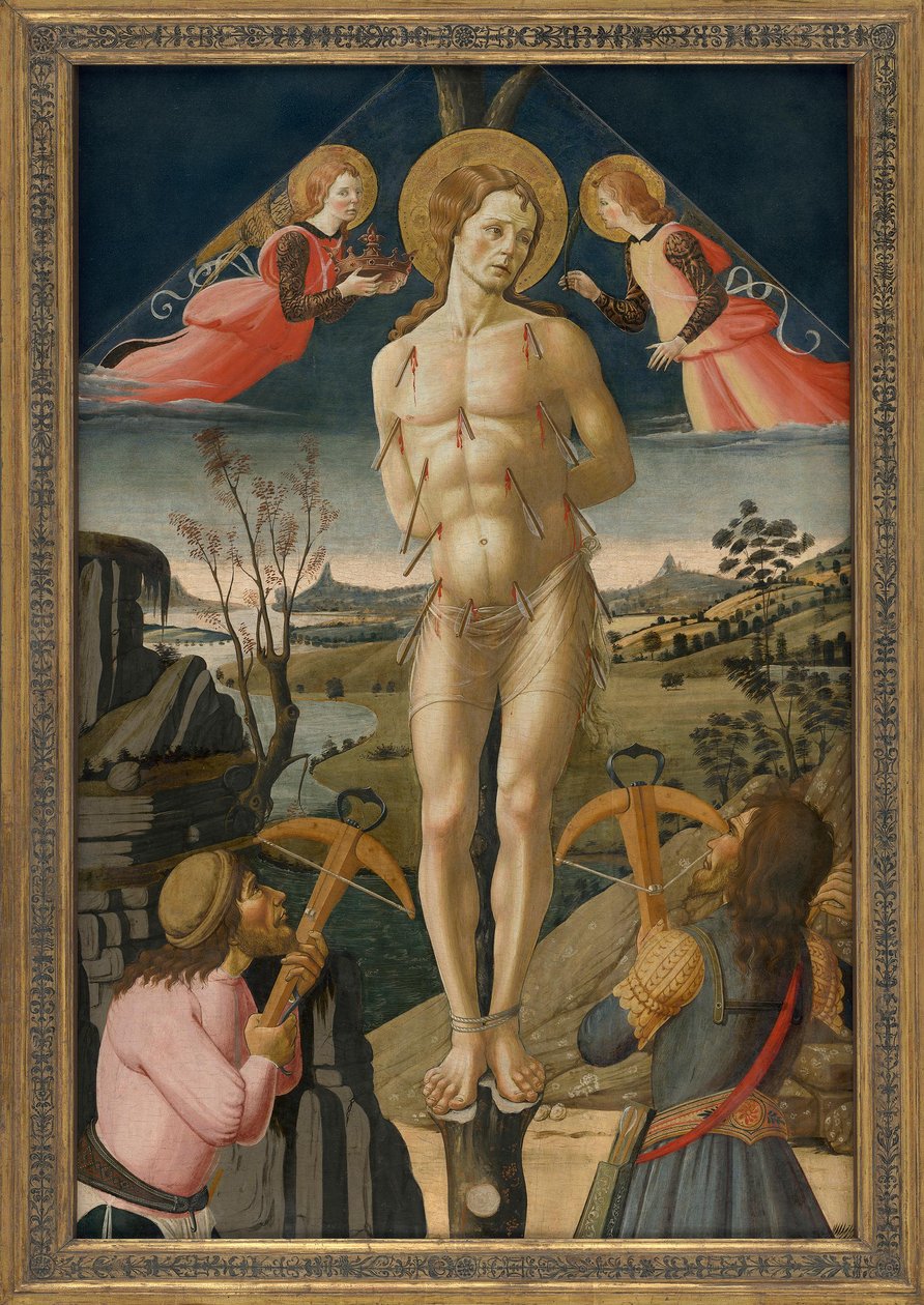 Martelaarschap van de heilige Sebastiaan door Jacopo del Sellaio
