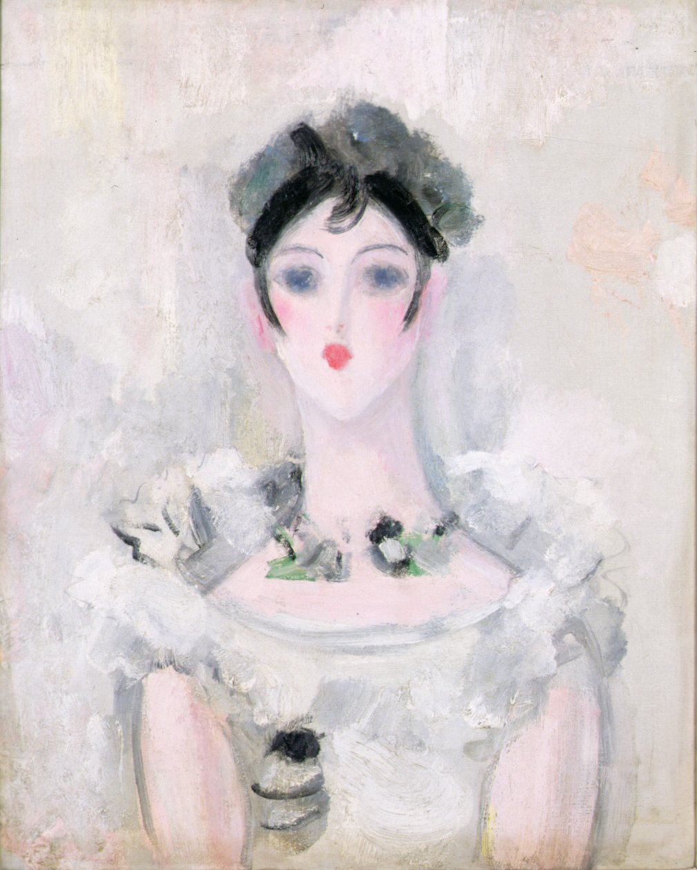 Portret van een Jonge Vrouw met een Kant Lijfje, c.1925-6 door Jacqueline Marval
