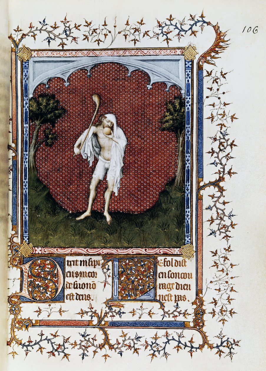 De menigte, miniatuur door Jacquemart de Hesdin uit Petites Heures van Jean de France, Duc de Berry, ca 1386 door Jacquemart de Hesdin
