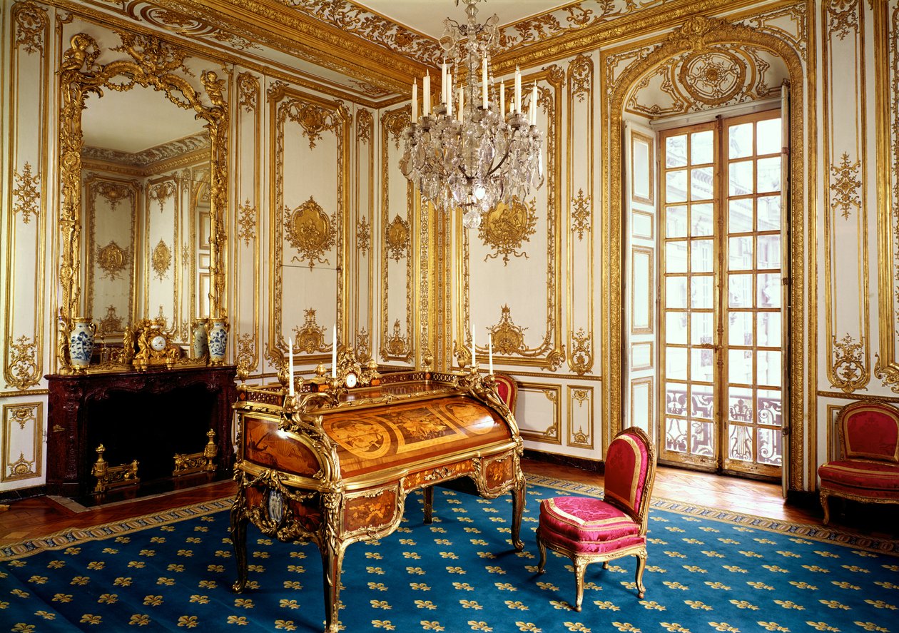 Privé-studie van Lodewijk XV, 1753-60 door Jacques Ange Gabriel