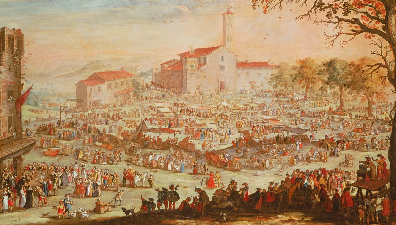 De kermis van Impruneta, 1638 door Jacques Callot