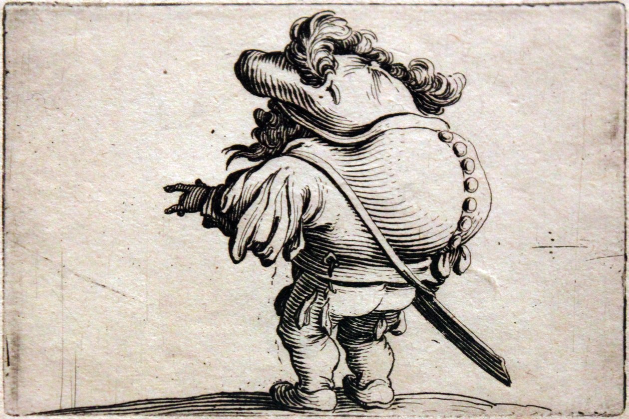 Verschillende figuren Gobbi door Jacques Callot