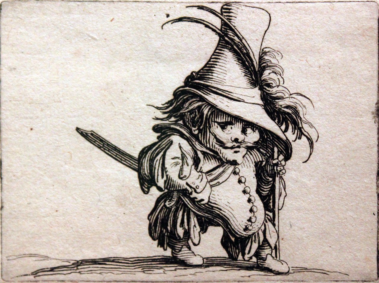 Verschillende figuren Gobbi door Jacques Callot