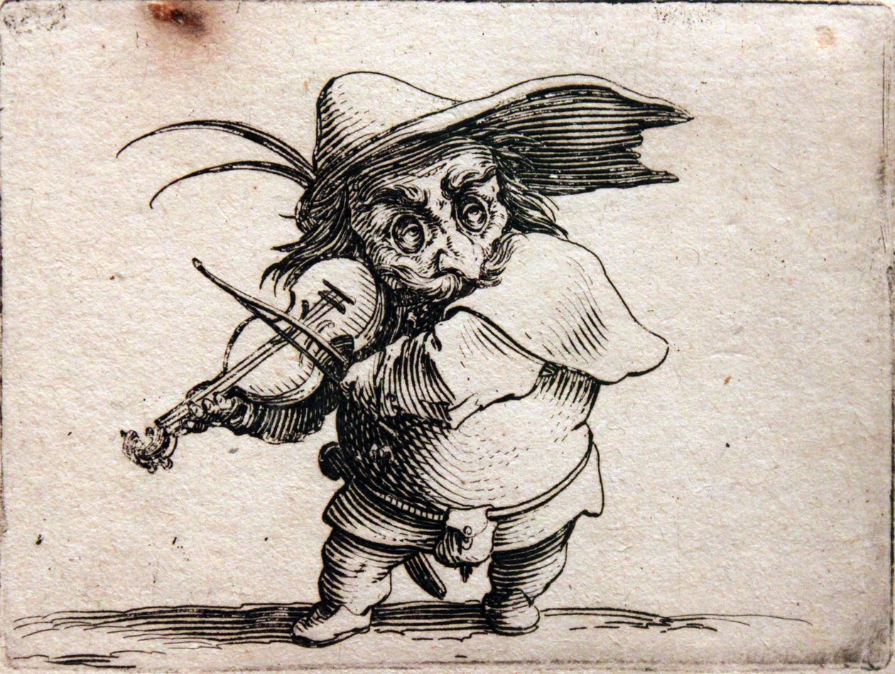 Verschillende figuren Gobbi door Jacques Callot