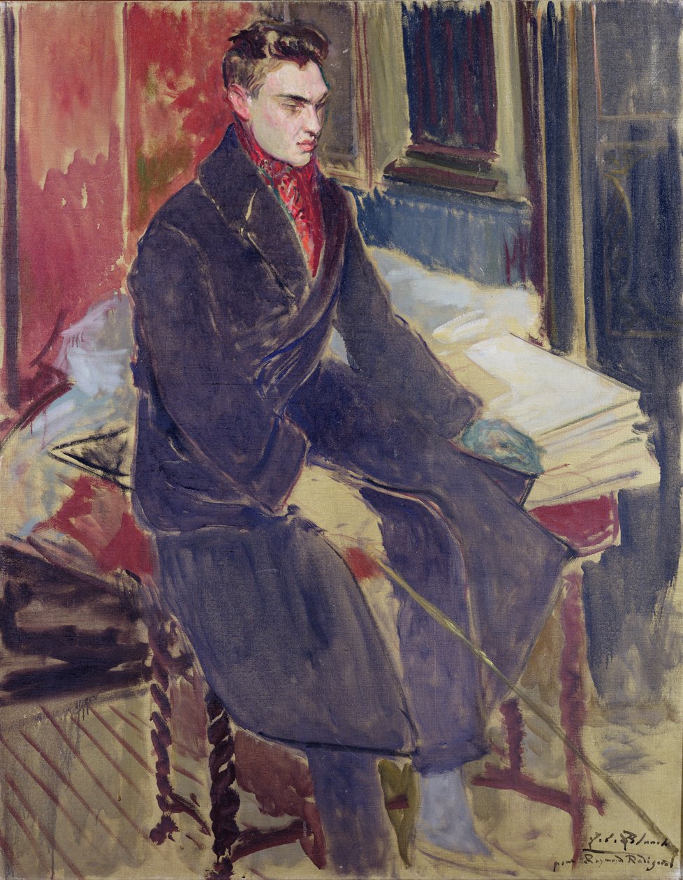 Portret van Raymond Radiguet (1903-23) door Jacques-Emile Blanche