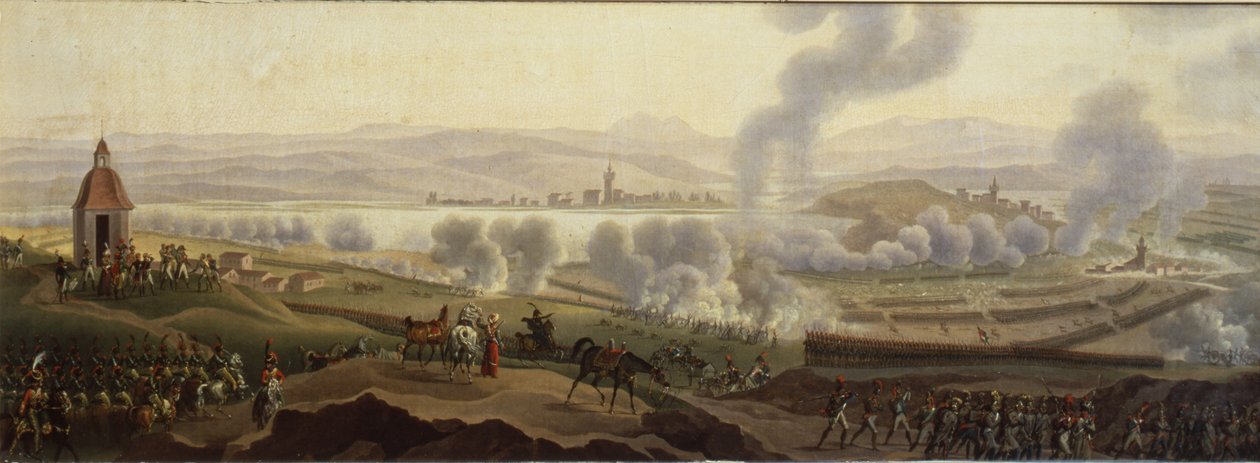 Napoleon I in Wagram in 1809 door Jacques Francois Joseph Swebach