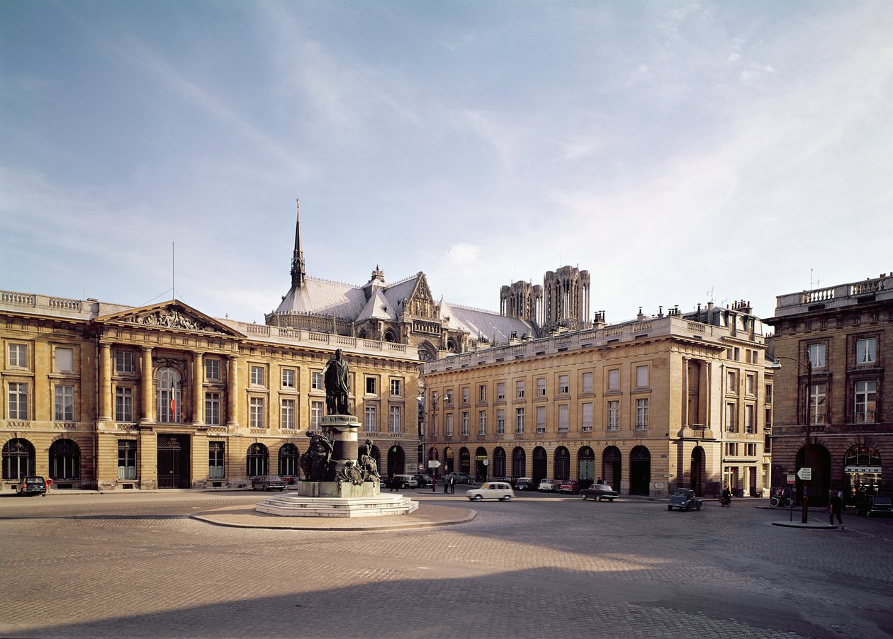 Uitzicht op de zuidkant van de Place Royale door Jacques Germain Soufflot